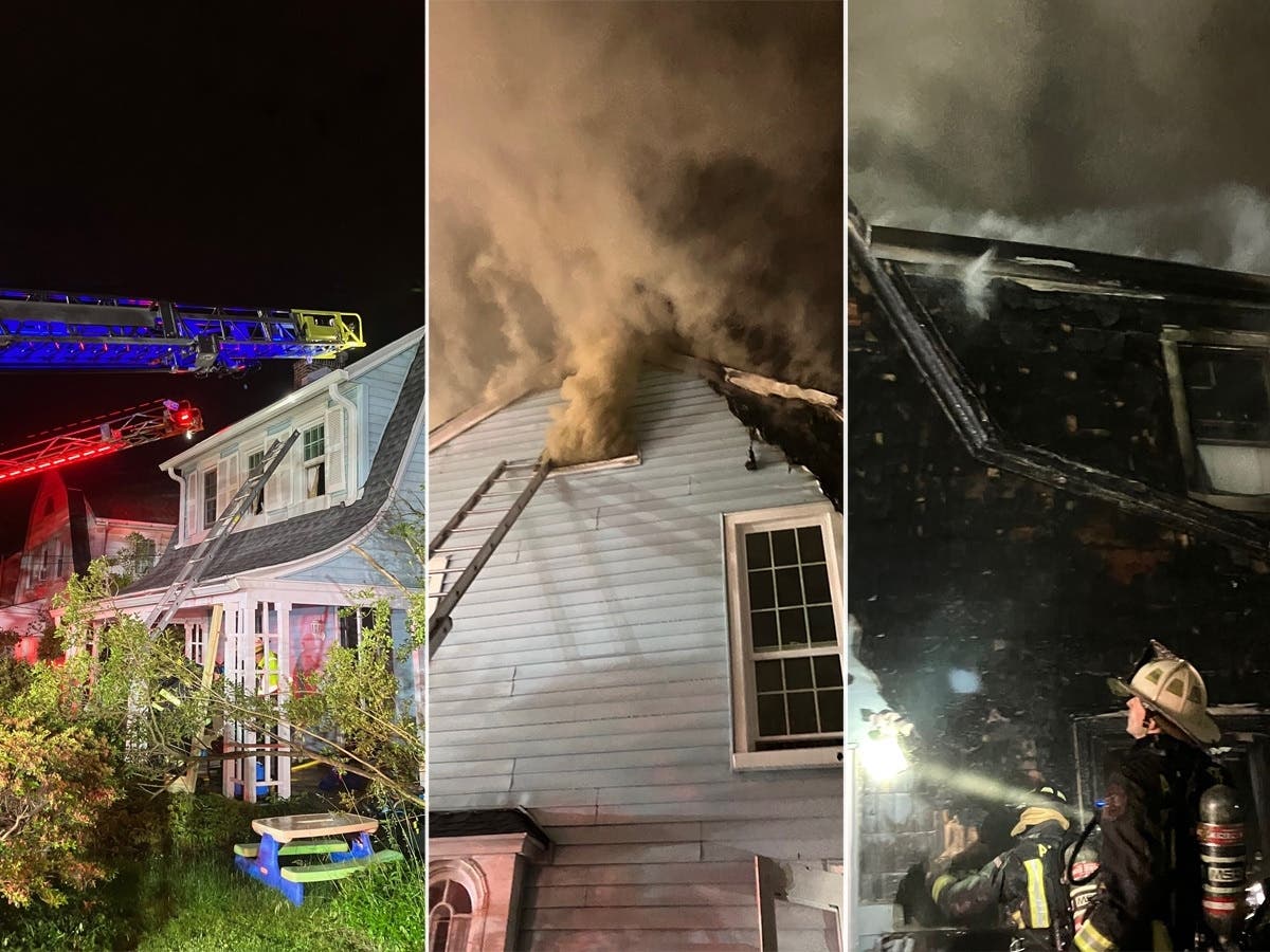 A house fire broke out at about 9:40 p.m. Thursday in Penn Wynne, according to fire officials.