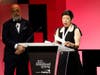 Ellen Yin of High Street Hospitality accepts the Outstanding Restaurateur award at the 2023 James Beard Foundation Awards in Chicago.
