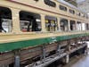 A 1947 SEPTA PCC II trolley under repair.