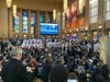 Hundreds of protestors staged a demonstration at 30th Street Station Thursday in Philadelphia to call for a ceasefire between Israel and Hamas.