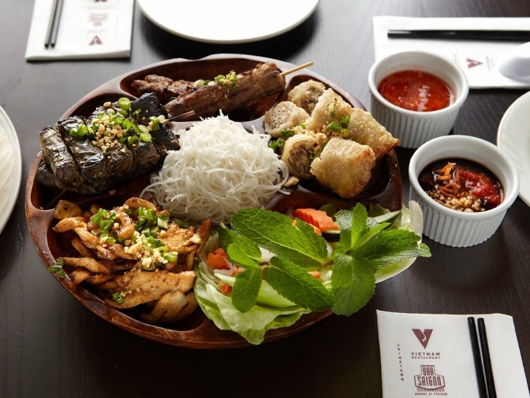 The BBQ platter at Vietnamese Restaurant in Philadelphia