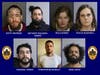 Scott Grondin, 42; Bella Kenna, 21; Anthony Figueroa-Marko, 34; Emanuel Torres, 32; Asad Sayed, 27; and Felicia McKinnell, 28, all of Philadelphia; and Christopher McNelly, 26, of Norristown, have been arrested and charged in connection with the group.