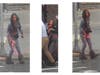 Authorities are also looking to identify the woman seen above in connection with the incident.
