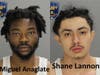 Miguel Anaglate, 20, of Darby, and Shane Lannon, 21, of Clifton Heights, were hit with felony firearm charges after an incident last week, police said.