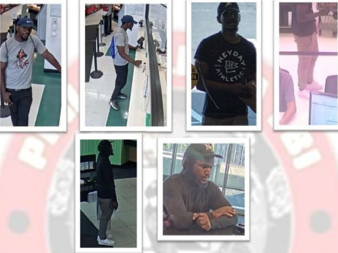 The man seen here robbed three banks in Philadelphia recently, authorities said.