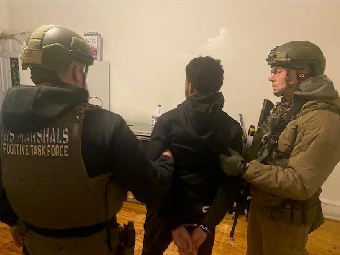 The U.S. Marshals Service said Raheem Hylton, 16, was taken into custody at 8 p.m. on the 1200 block of Foulkrod Street in connection with the shooting of three teenagers in Dilworth Park last week.
