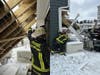 The Merion Fire Company of Ardmore was on scene for about an hour after a snow plow hit two homes in Ardmore Monday afternoon.