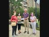 Pictured left to right: Ann Sheridan and Zsuzsanna Baan-Jonas, co-chairs  Philanthropy Committee; Malcolm Frouman, President Larchmont/Mamaroneck Hunger Task Force; Therese Boyd, former chair Philanthropy Committee