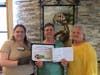 Jessy Schaffer, President Circle #232; Mary Wible, Marlton Middle School; Darlene Alcorn, National & PA Dept President