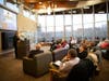 MxCC Dean of Administration Kim Hogan presents at the MxCC Foundation annual meeting