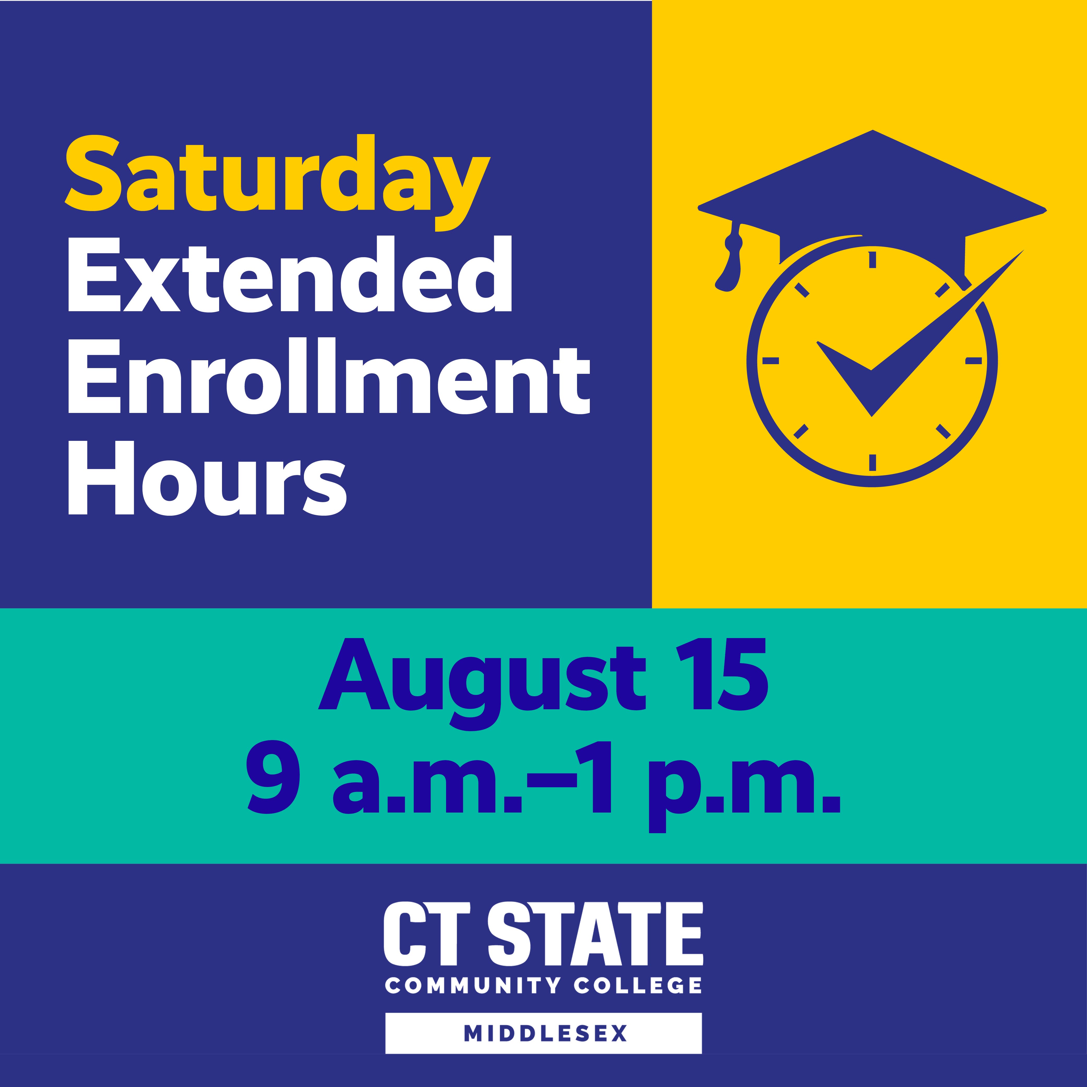 CT State Middlesex Offers Special Saturday Hours August 15