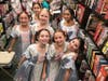 Young dancers from the Ohman School of Ballet getting ready to perform at New York Dance Theatre's 2018 event