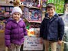 Miya and Blake Behrmann of Madison are getting into the holiday spirit at Tons of Toys, another MECF collection site.  Collection boxes for gift donations will be in place through December 11.  
