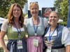 Some of the Oktoberfest Personnel (L-R), Oktoberfest Chairwoman Connie Schaefer with staffers, Elke Rugen & Christina Kraker 