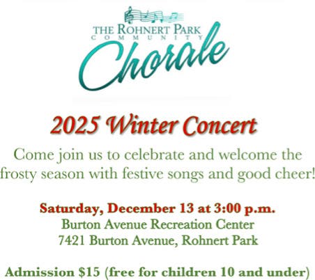 Rhonert Park Chorale Winter Concert