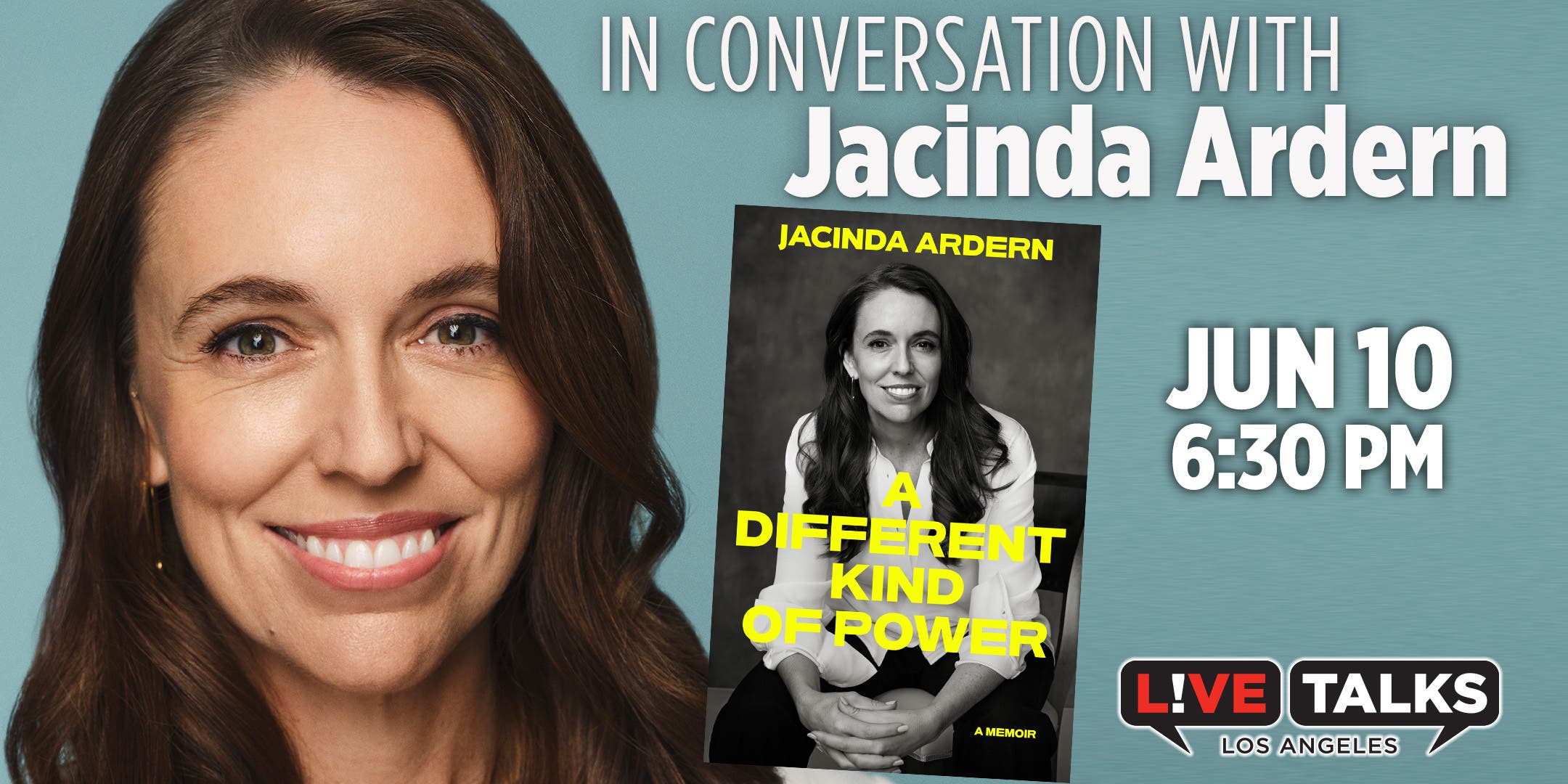 JACINDA ARDERN, former Prime Minister of New Zealand, in conversation with RACHEL BLOOM