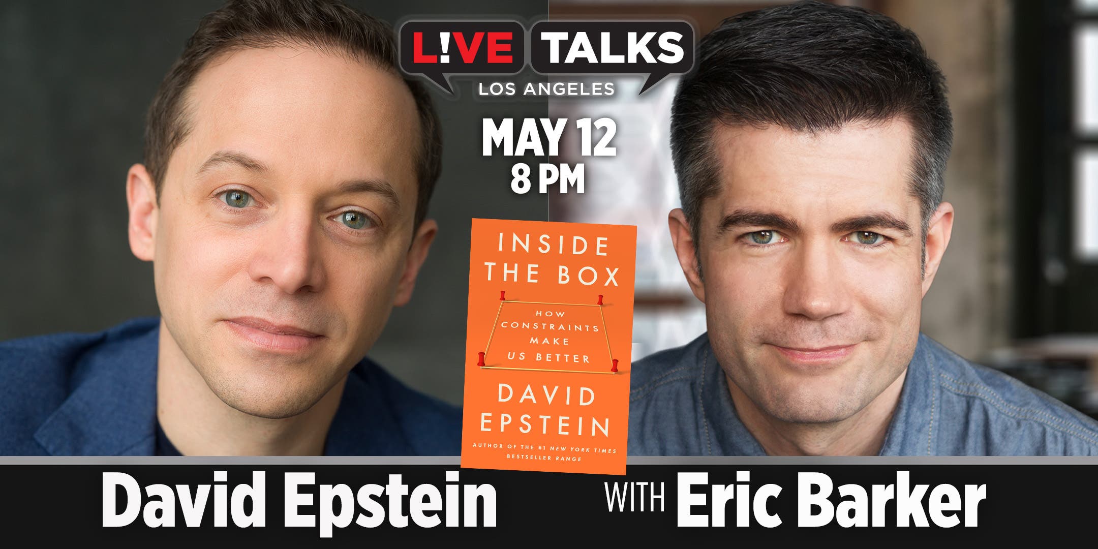 DAVID EPSTEIN in conversation with ERIC BARKER on HOW TO DO MORE WITH LESS
