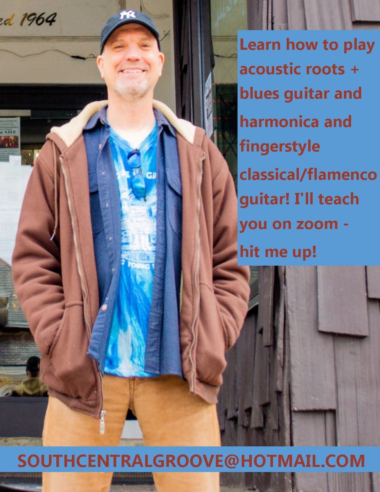 Acoustic roots & blues and classical/flamenco fingerstyle guitar lessons