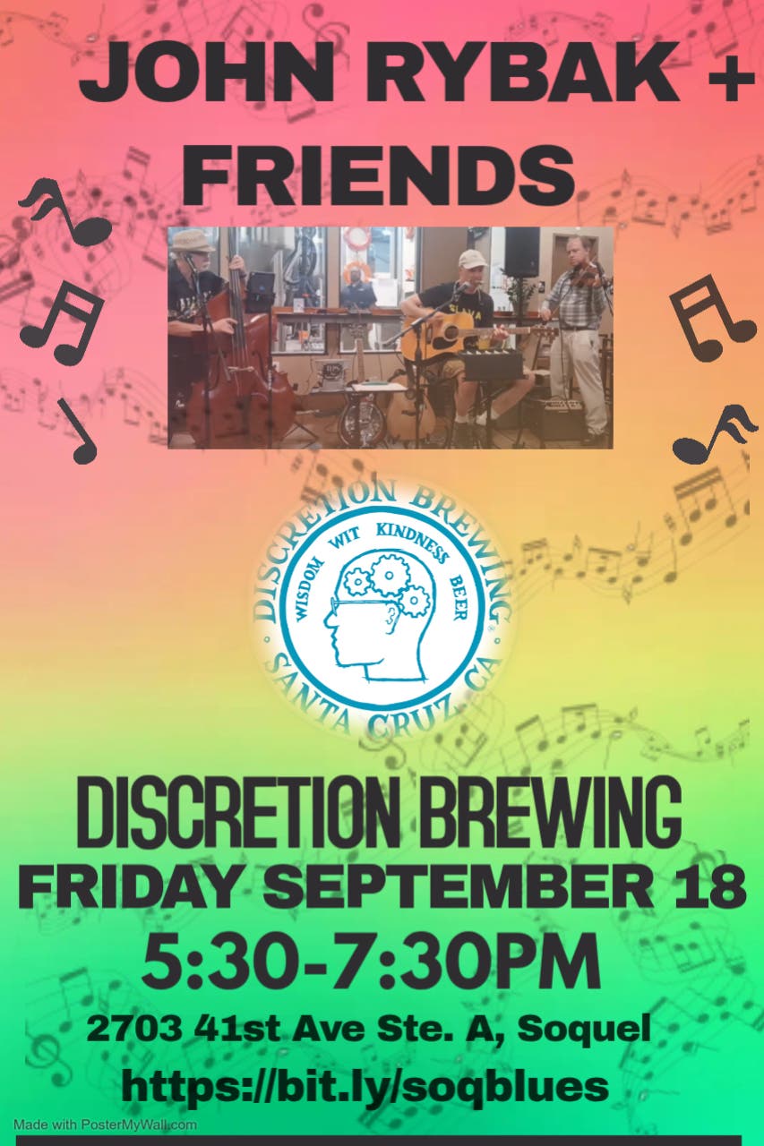 John Rybak + Friends @ Discretion Brewing