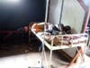 This little boy is a patient of the Begoua clinic. His mother is lying with him.