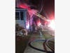 Crews made an aggressive attack, first extinguishing the bulk of the fire from outside and then extending a hose insi