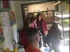 The EvanLEE ORGANICS “Grow Rack” at Joshua Eaton with Cafeteria Manager, and School Champion Roberta Ferrari.