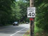 Reading restored the 40 mph speed limit on Haverhill Street Tuesday.