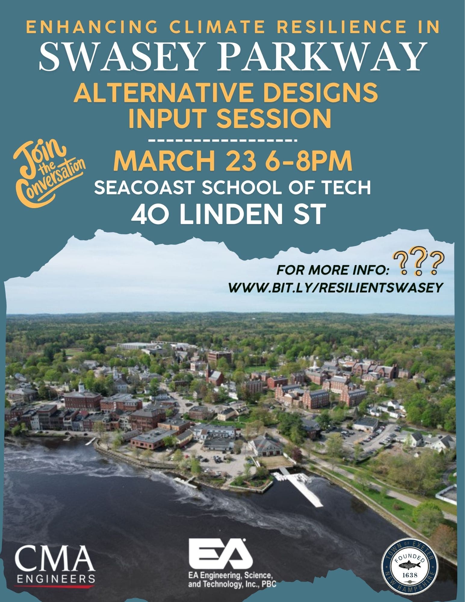 Enhancing Climate Resilience in Swasey Parkway:  Alternative Designs Public Input Session