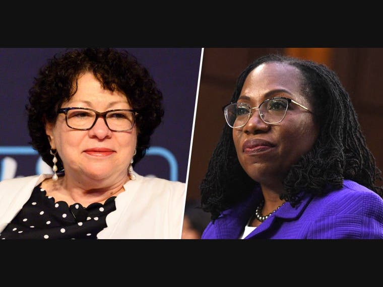 Supreme Court Justices Sonia Sotomayor and Kentanji Brown Jackson