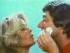 Farrah Fawcett and Joe Namath in a shaving cream advertisement