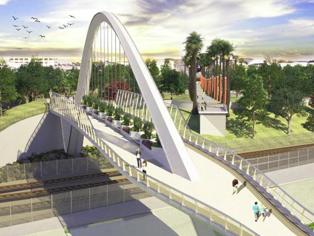 A rendering of the new South Bay Waterfront Promenade Project, which is under construction.