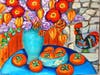 Penelope Kastagir Persimmons acrylic.