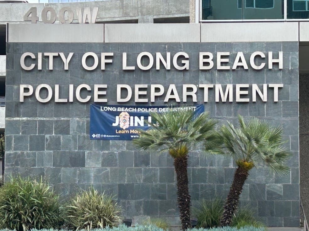 A man who allegedly snatched chains from three victims in the same neighborhood on the same day last month in Long Beach has been arrested.