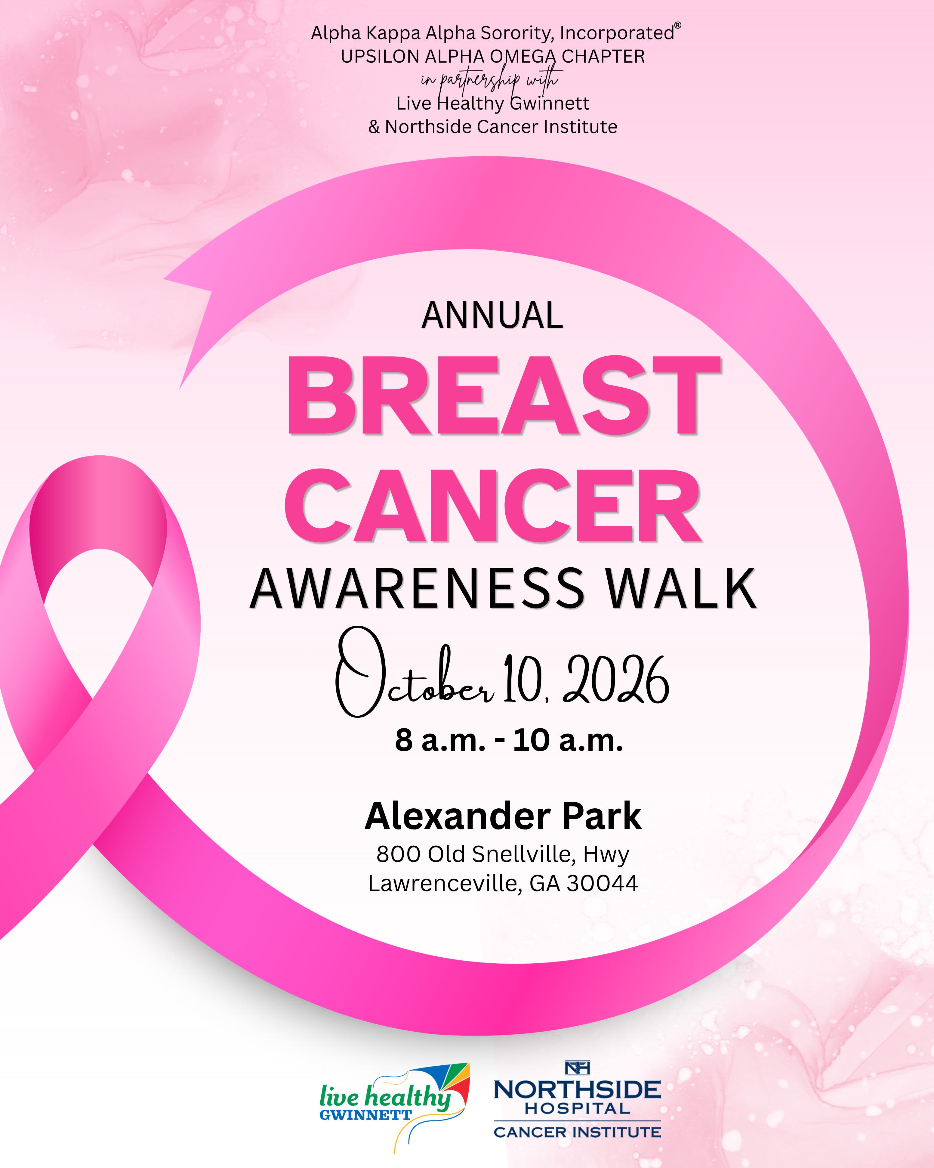 Upsilon Alpha Omega Breast Cancer Awareness Walk