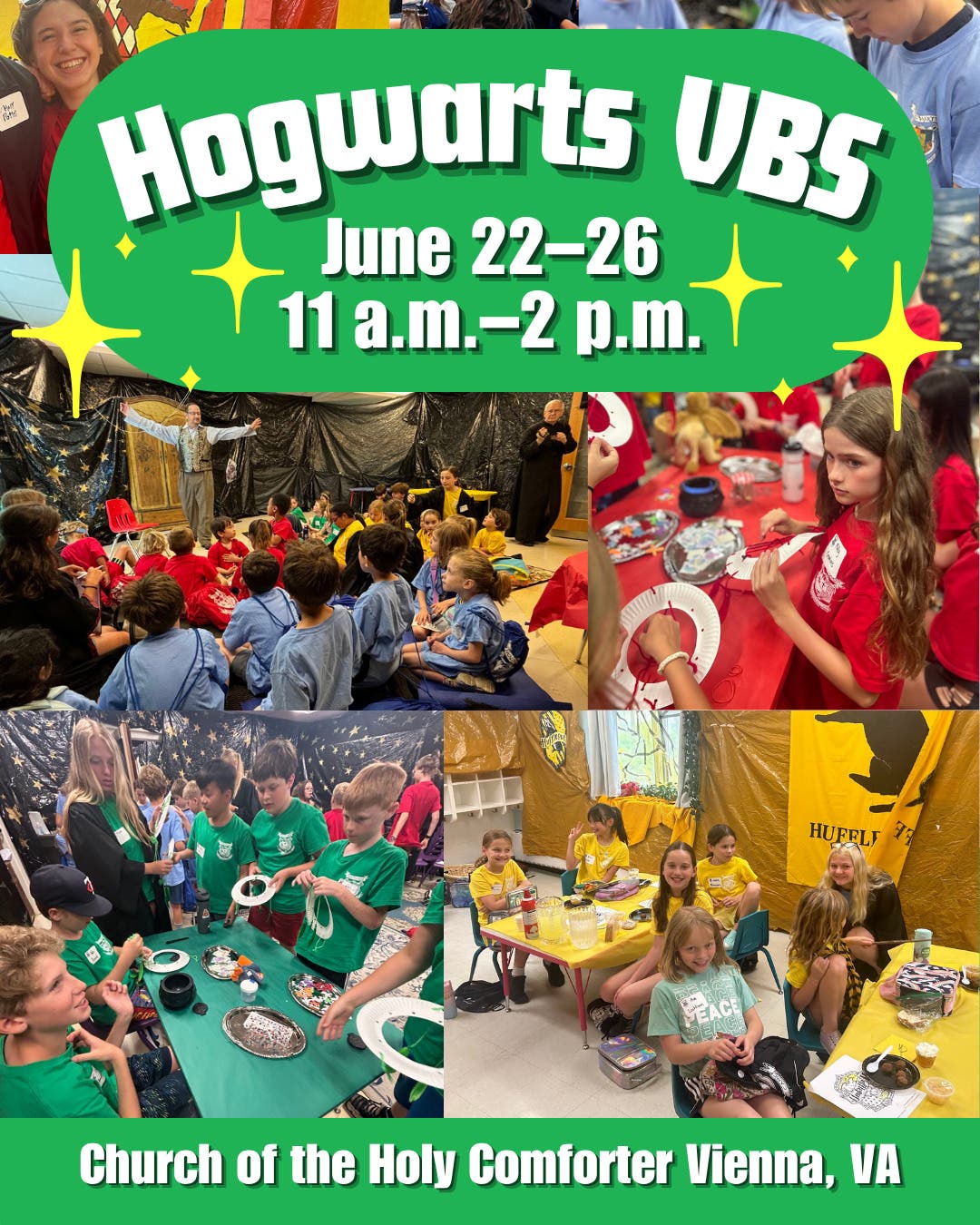 Register for Holy Comforter's Hogwarts VBS