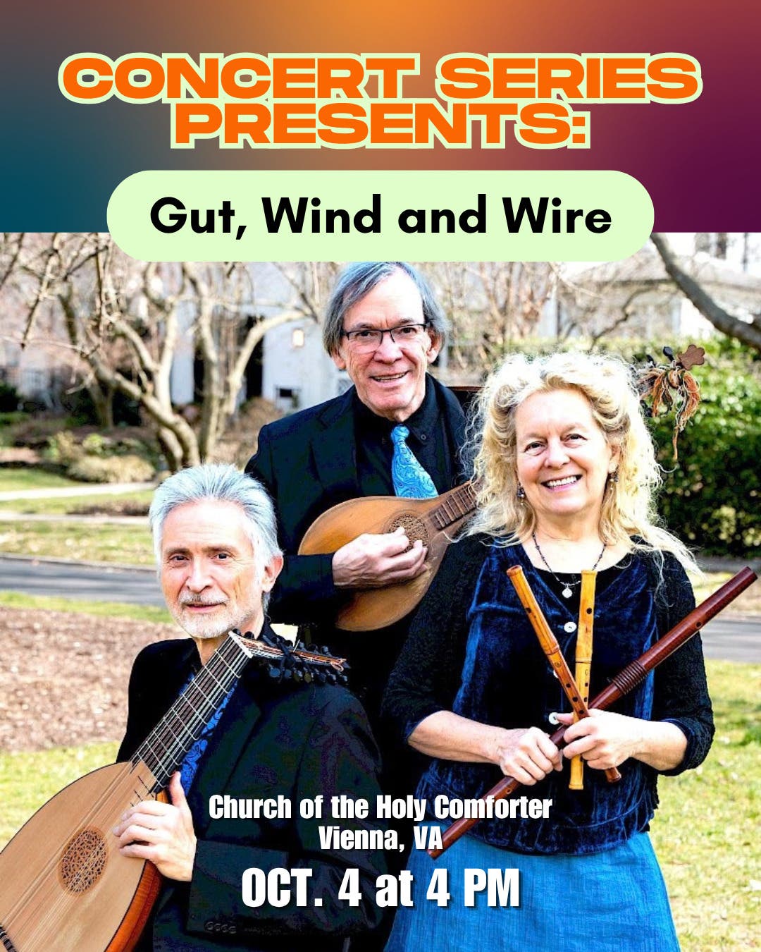Holy Comforter Concert Series: Gut, Wind and Wire