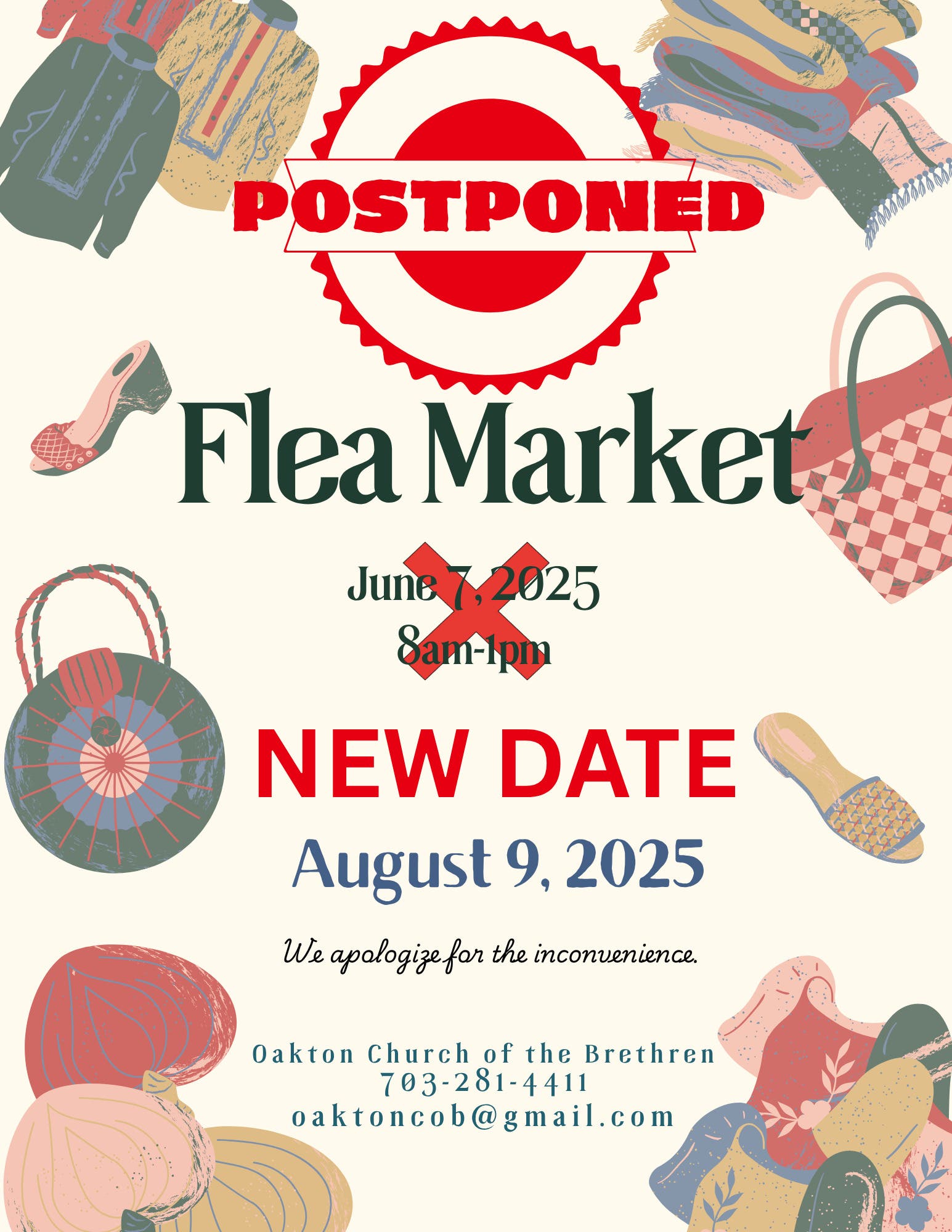 RESCHEDULED, Flea Market