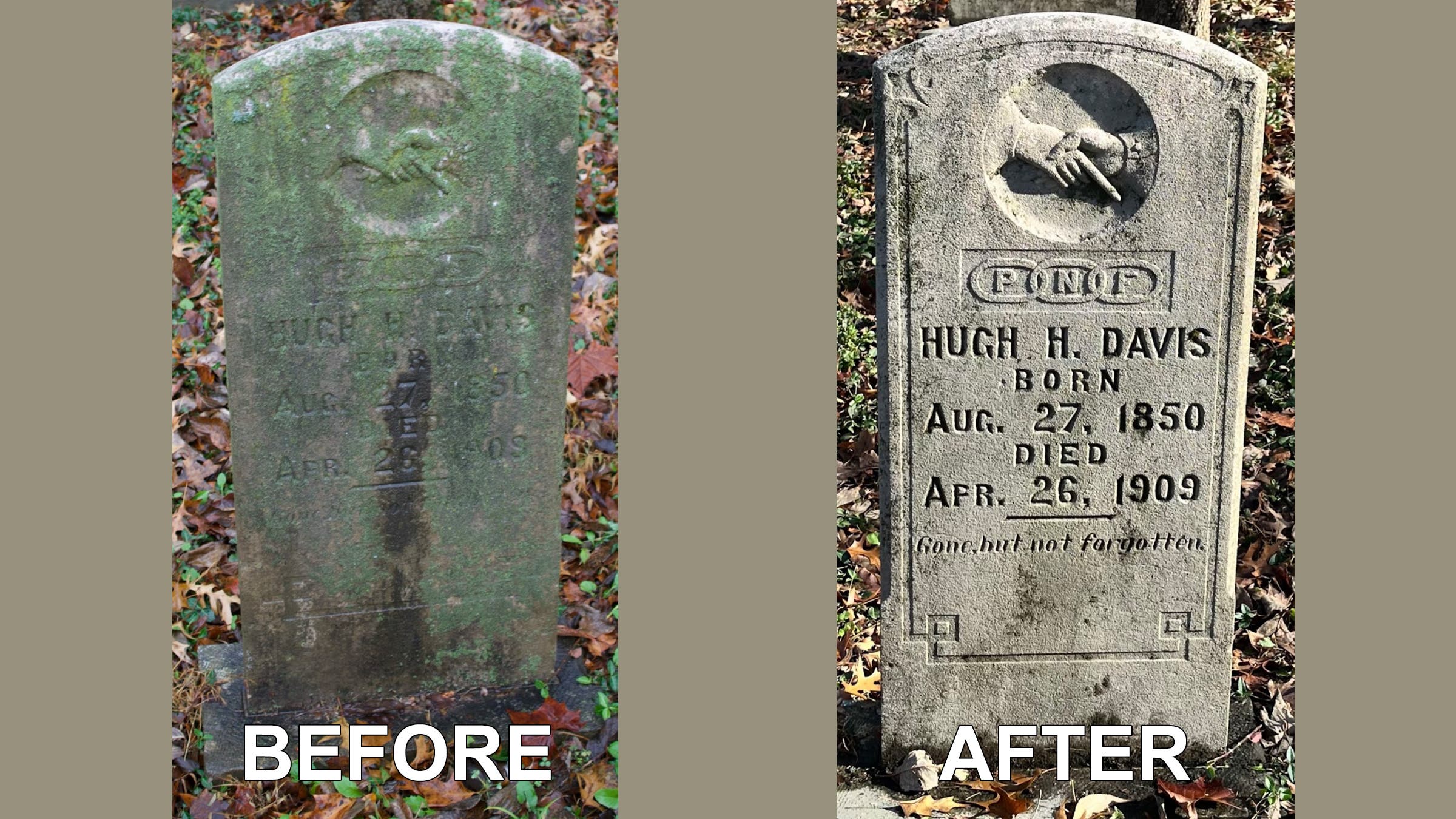 Gravestone Preservation Workshop at the Lawrence Cemetery