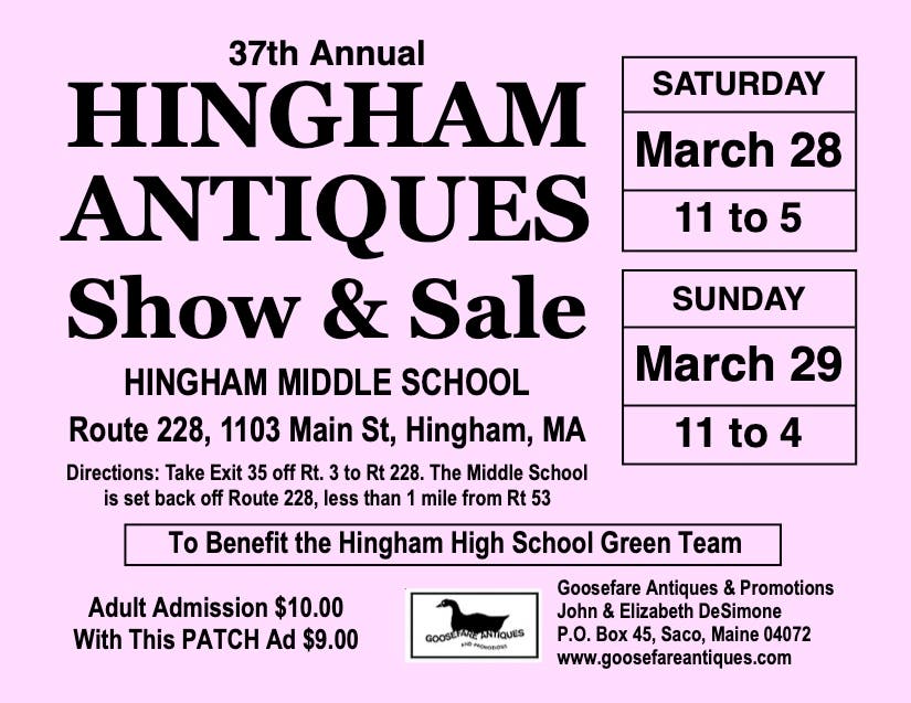 37th Hingham Antiques Show & Sale