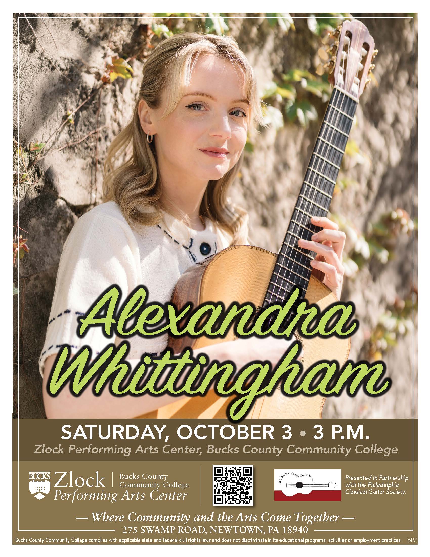 Philadelphia Classical Guitar Society Presents Alexandra Whittingham (UK)