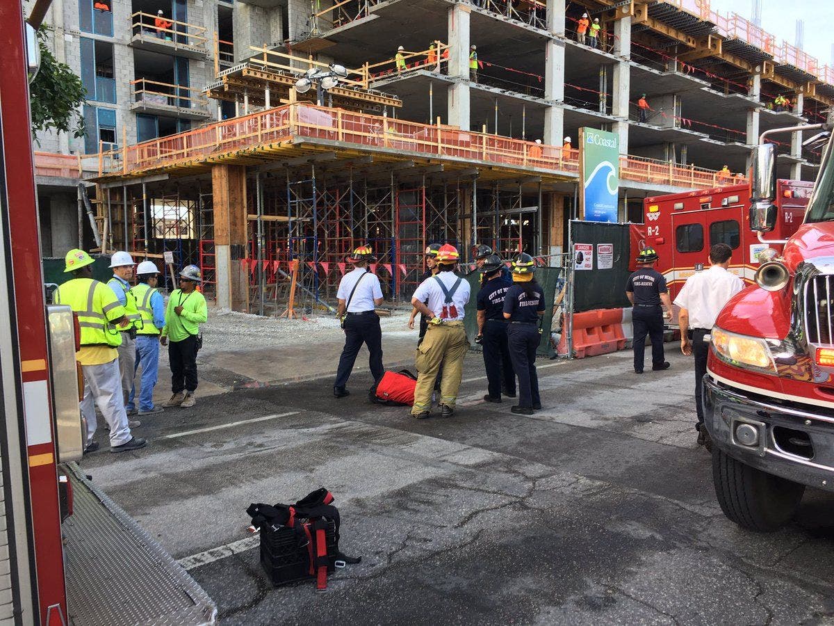 Construction Worker Injured on 12th Floor of Miami Building | Miami, FL ...