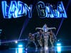 Lady Gaga performs during AT&T TV Super Saturday Night at Meridian at Island Gardens.