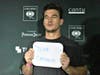 Tyler Cameron from Hannah Brown’s season of "The Bachelorette" hams it up on the Maxim red carpet.