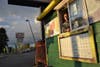 Nevzat Cankaya on a recent afternoon at his Skyway coffee stand. 