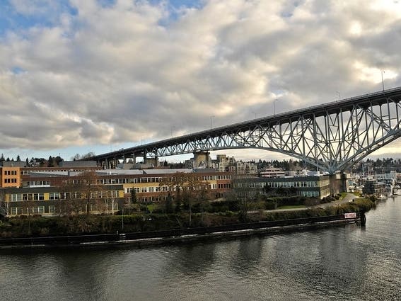 The Aurora Avenue Bridge will drop down to one lane in each direction on June 15 - 16. 