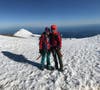 Kaytlyn Gerbin and Alex Borsuk on top of Rainier the second time — after a bad storm waylaid them for a day. 