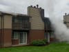 Central Pierce firefighters were battling a fire in an apartment building near the Puyallup River on Thursday morning. 