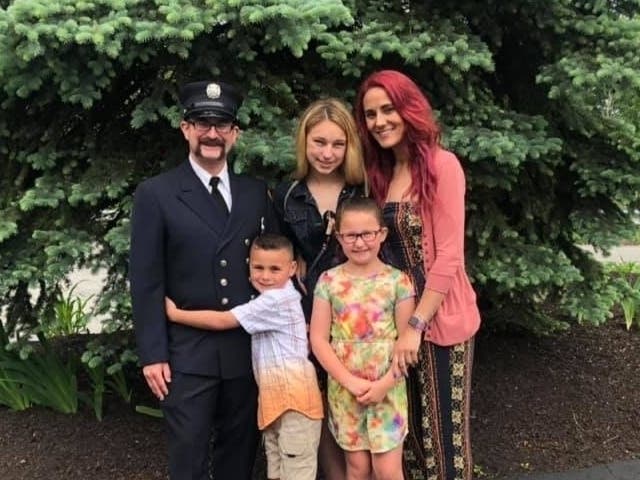 Milford firefighter Patrick Evans, 37, died on Dec. 15. He leaves behind a wife and three children.