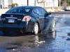 A pothole at Dinsmore Avenue in Framingham along Route 9. 