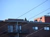 A Framingham firefighter on the roof of a Worcester Road apartment building on Jan. 2. 